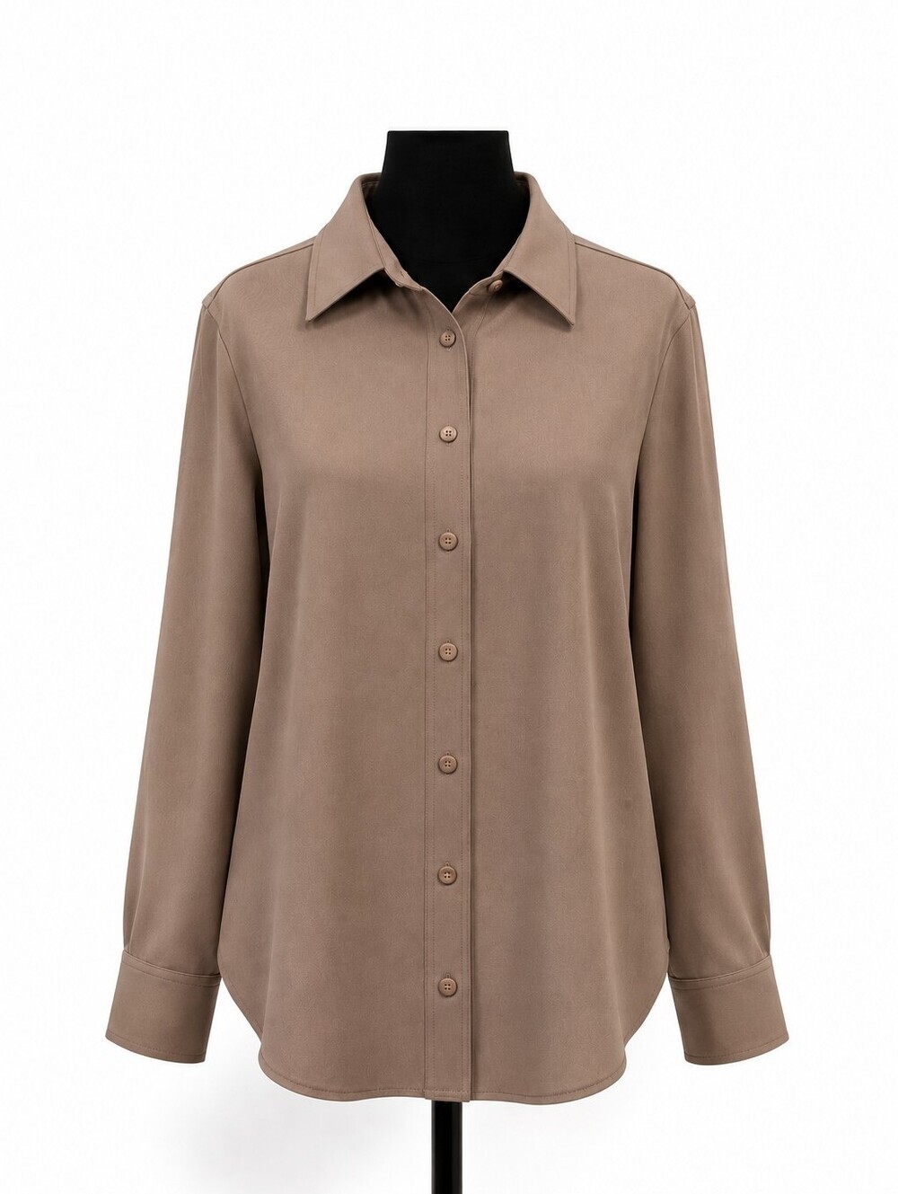 Vintage Harve Benard Brown Button Front Blouse Size 12 Professional
